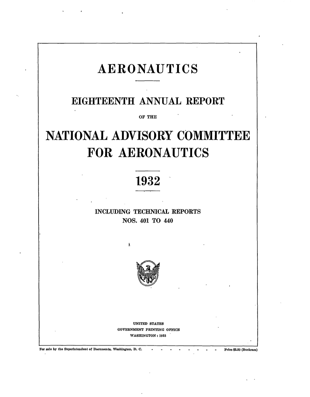 Aeronautics Nationaladvisorycommttee