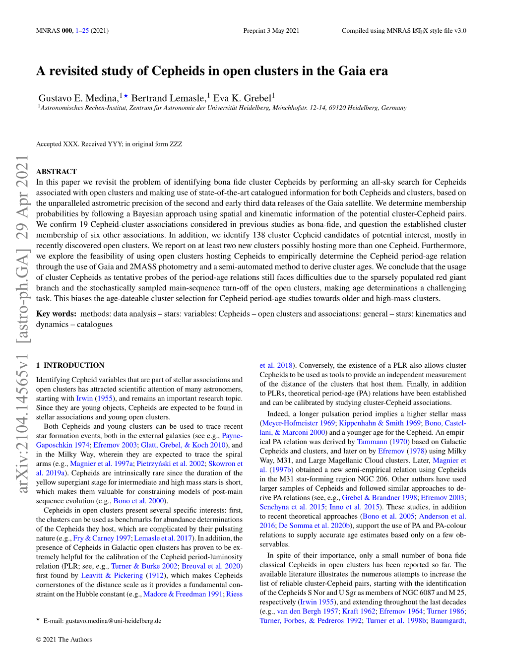 A Revisited Study of Cepheids in Open Clusters in the Gaia Era