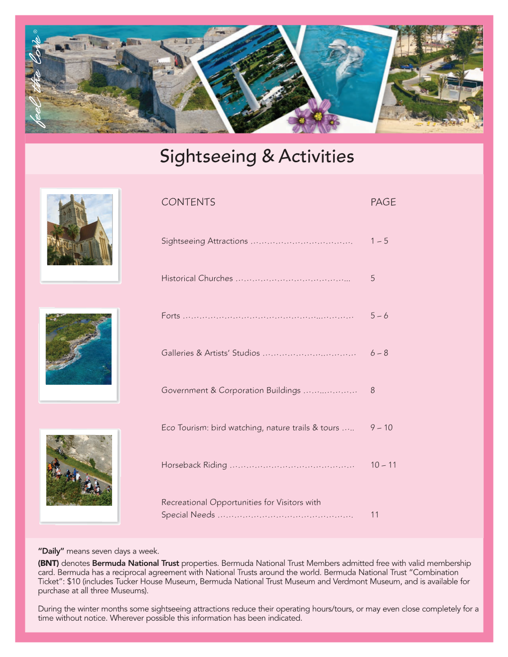 Sightseeing & Activities