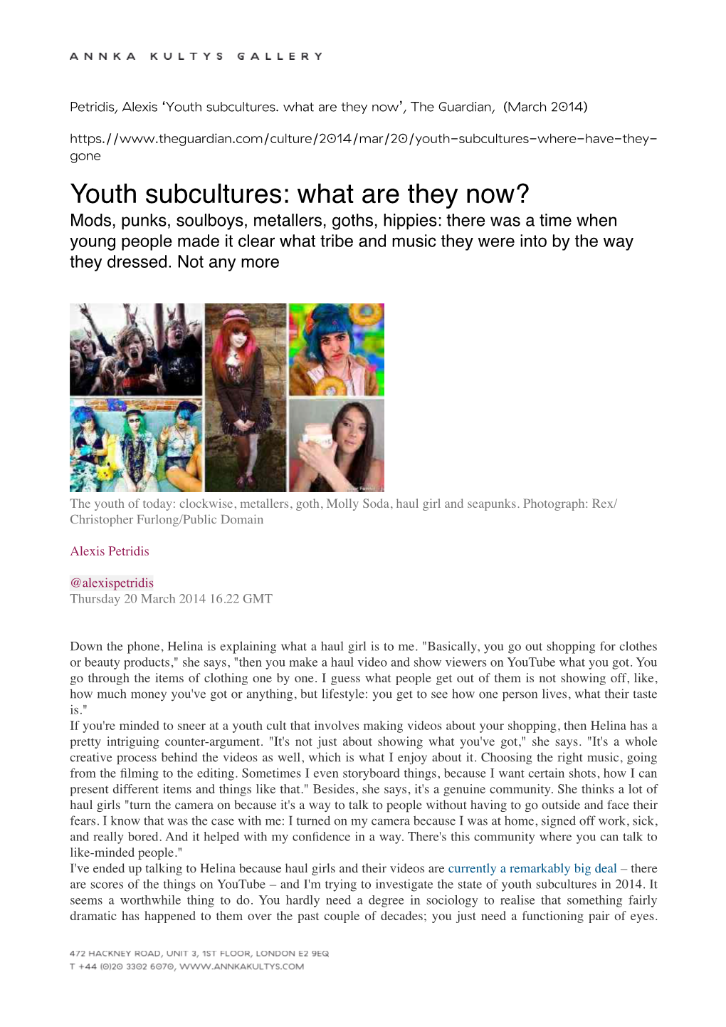 Youth Subcultures