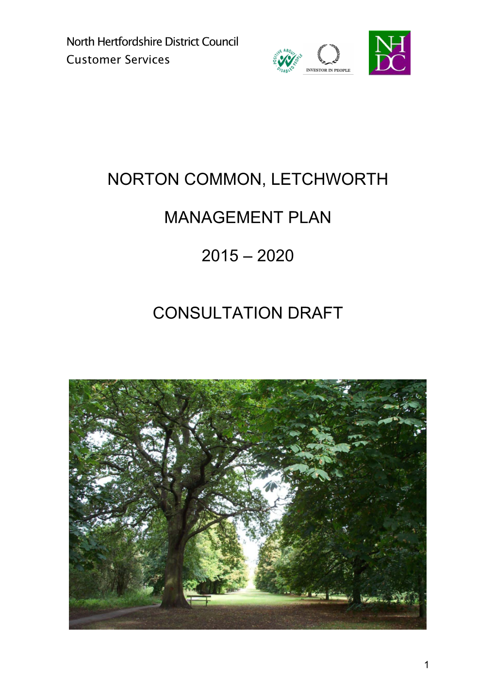 Norton Common, Letchworth Management Plan 2015