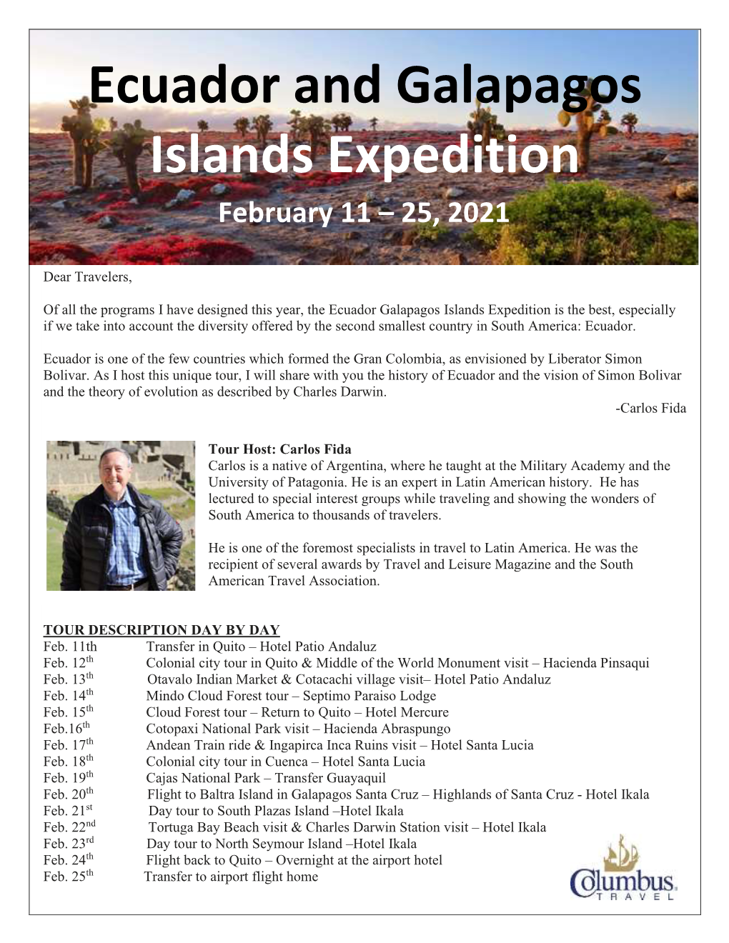 Ecuador and Galapagos Islands Expedition