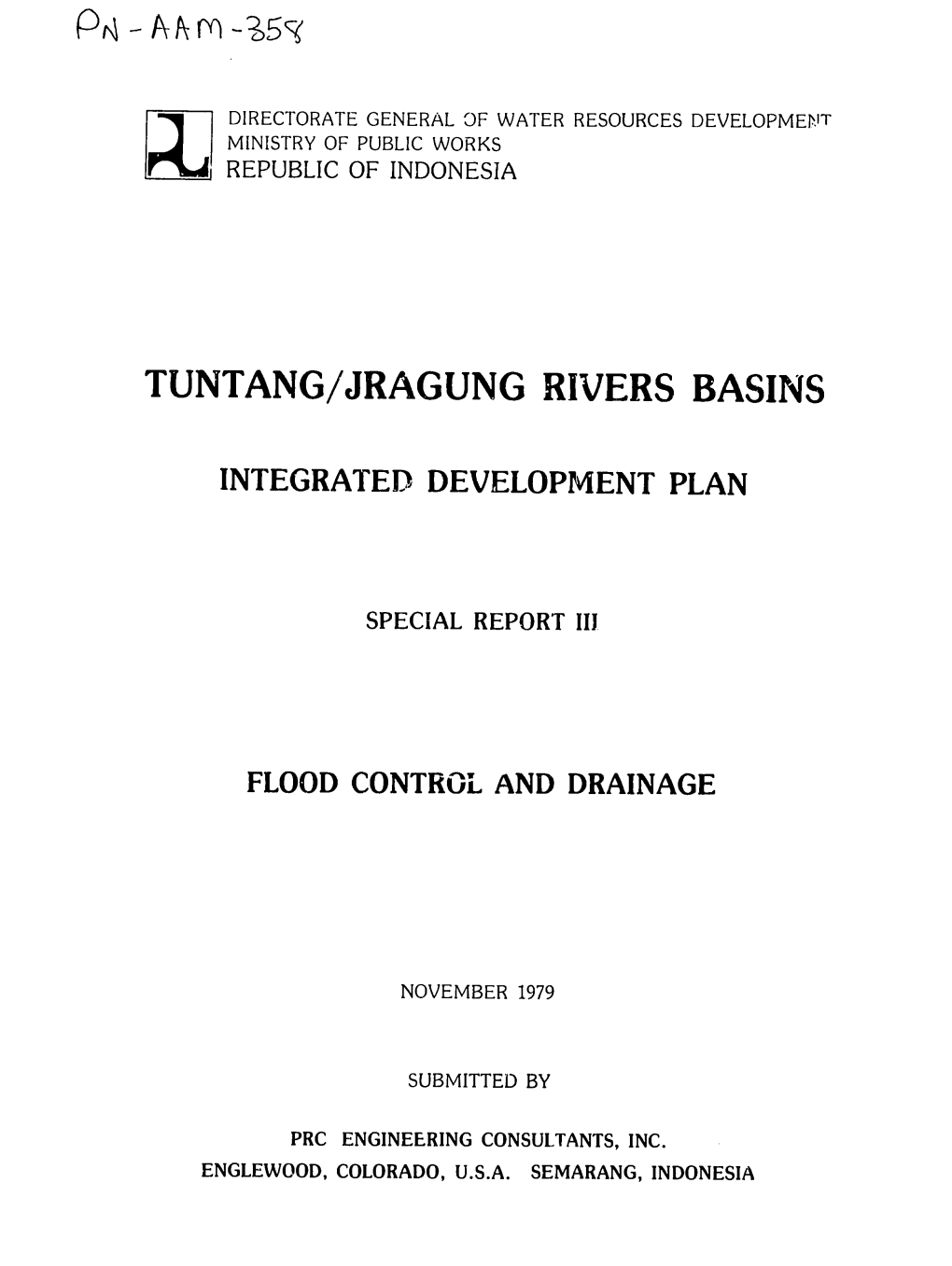 Tuntang/Jragung Rivers Basins