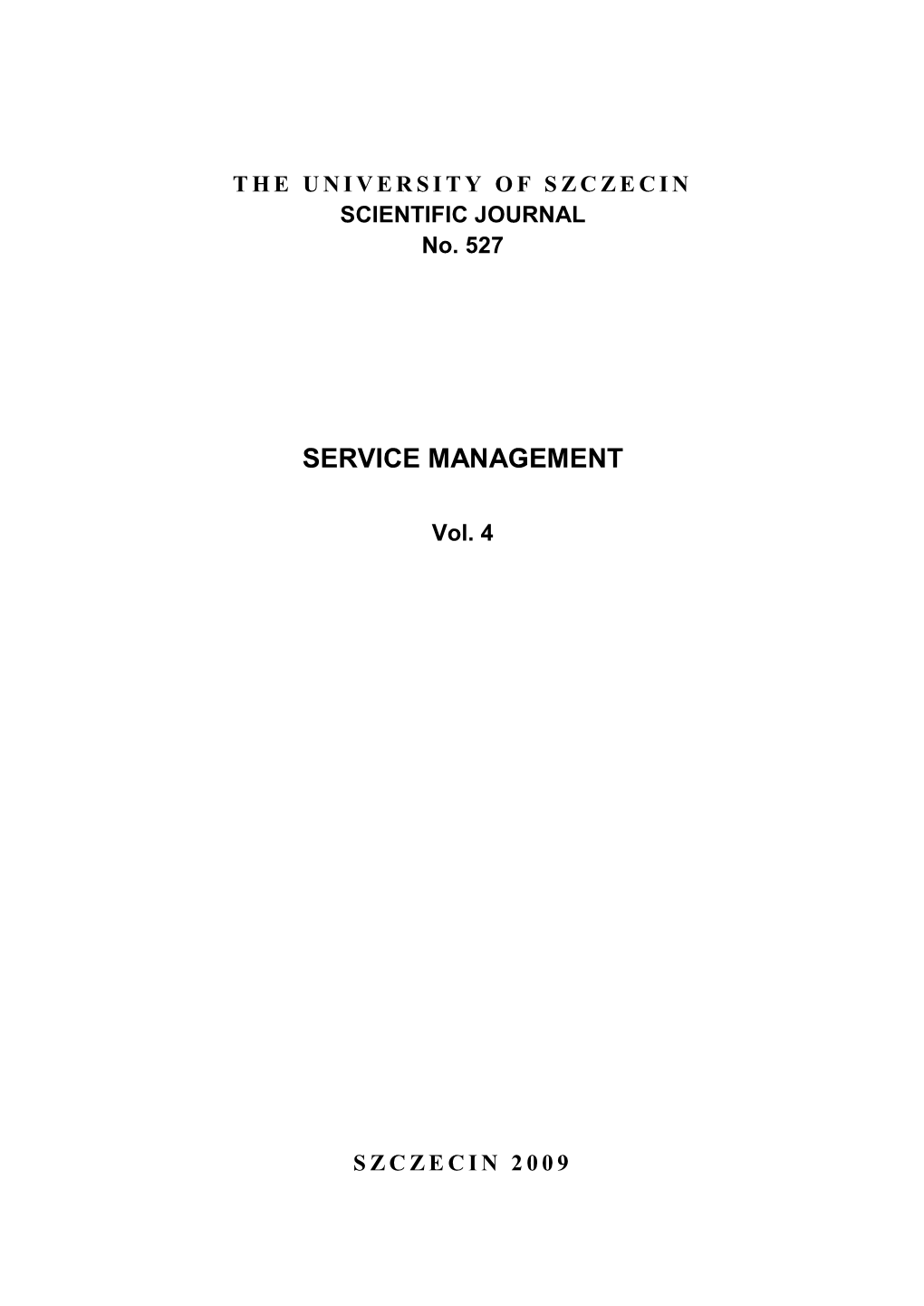 Service Management