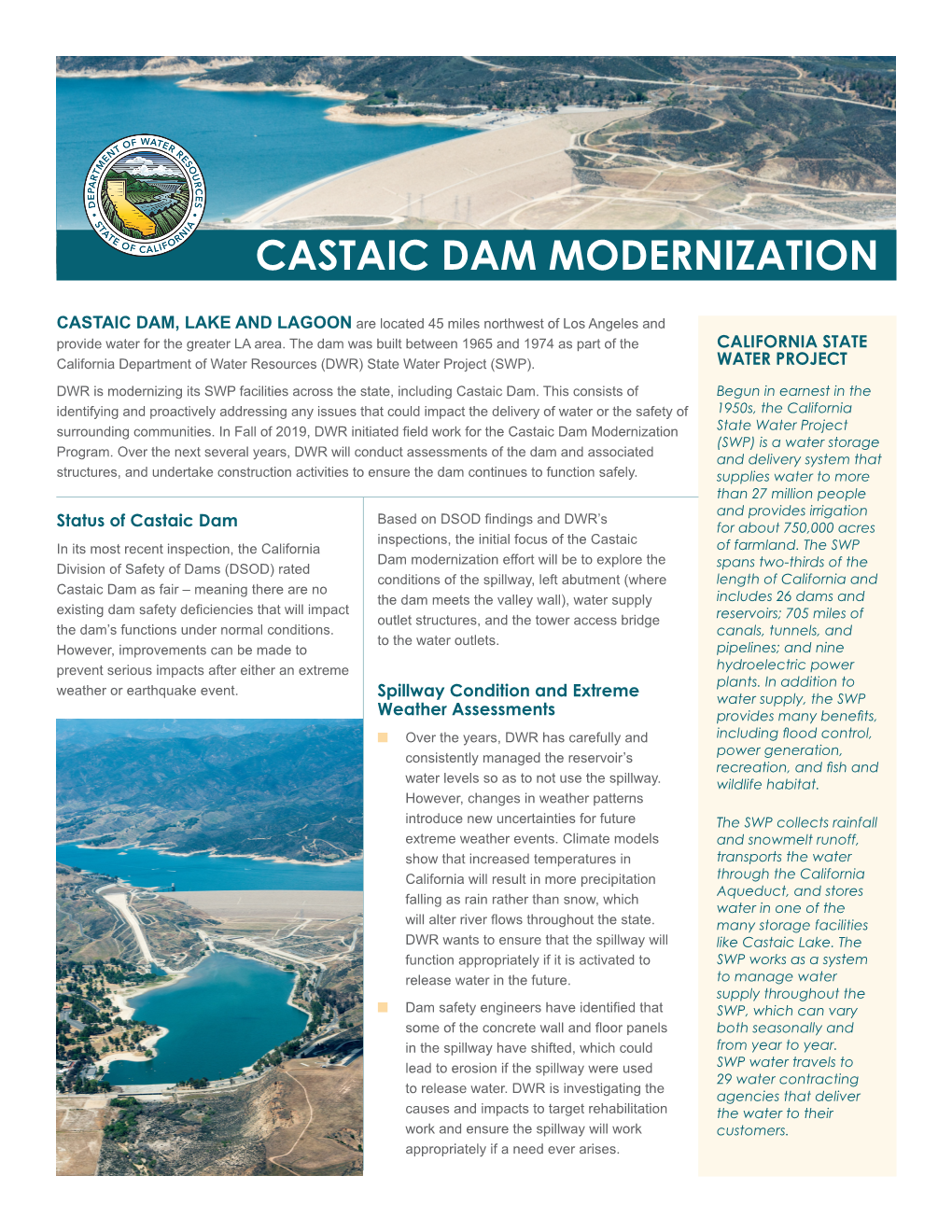 Castaic Dam Fact Sheet