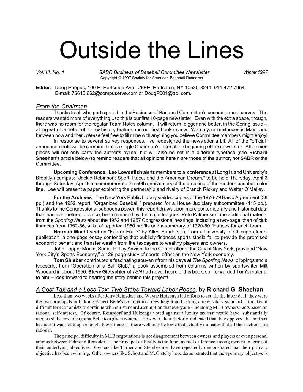 Outside the Lines