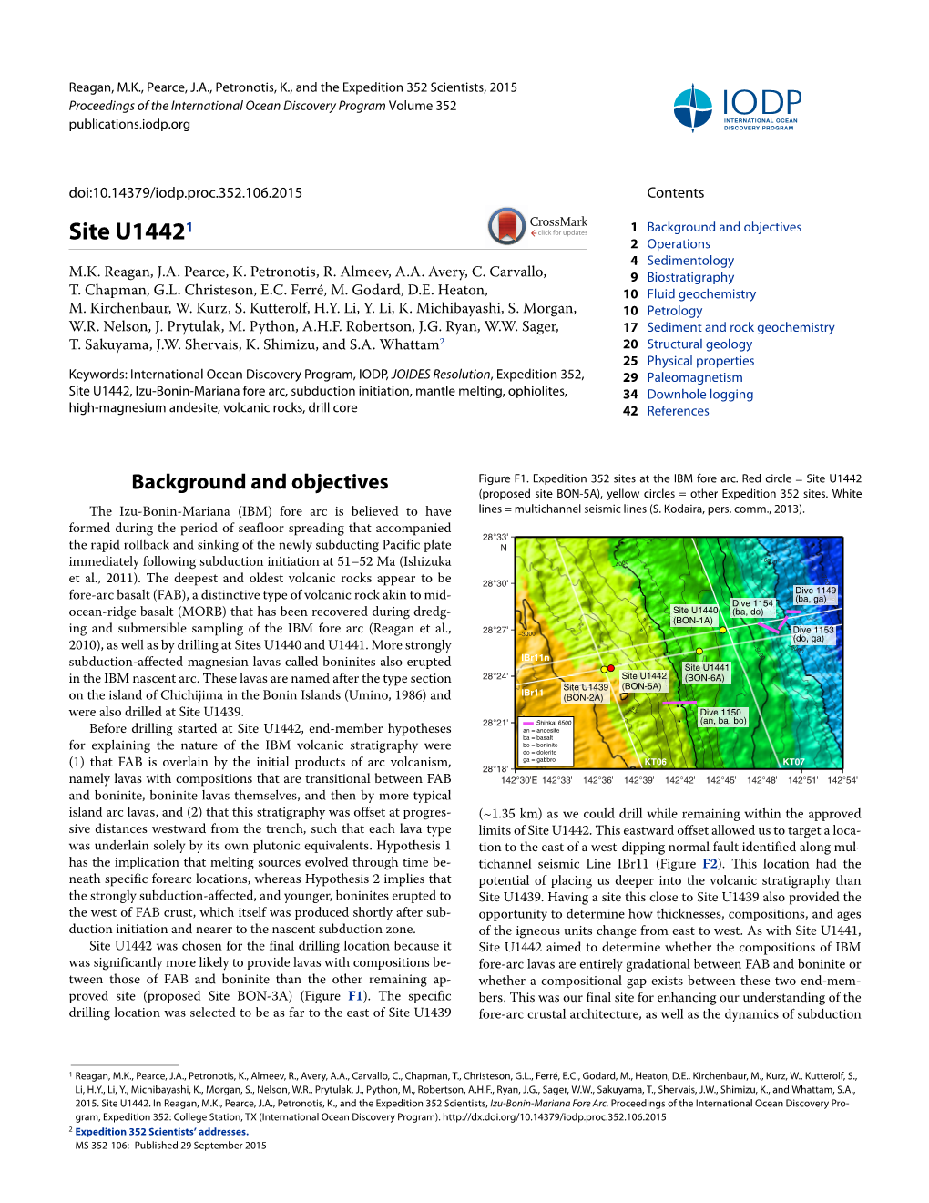 Site U1442 2 Operations 4 Sedimentology M.K