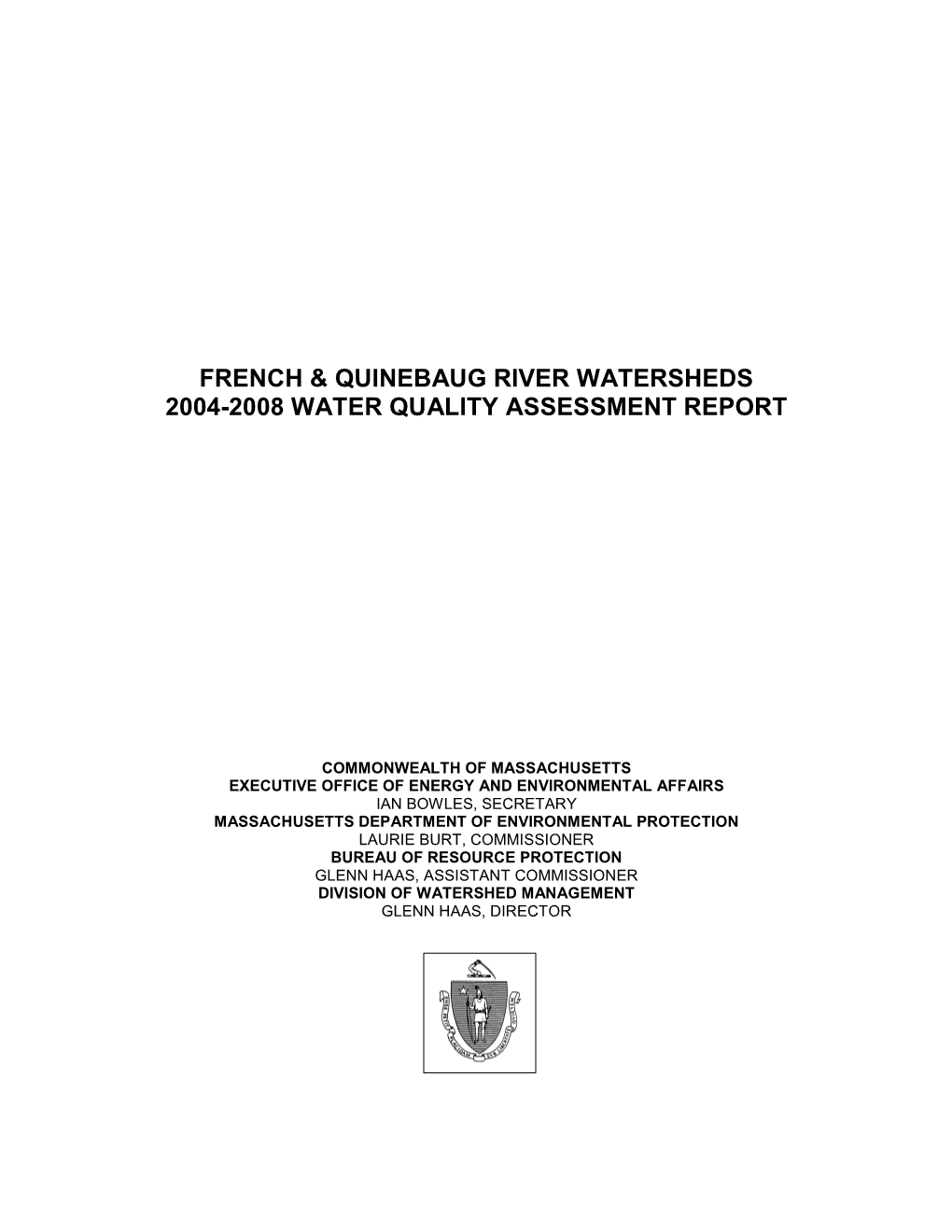 French & Quinebaug River Watersheds 2004-2008 Water