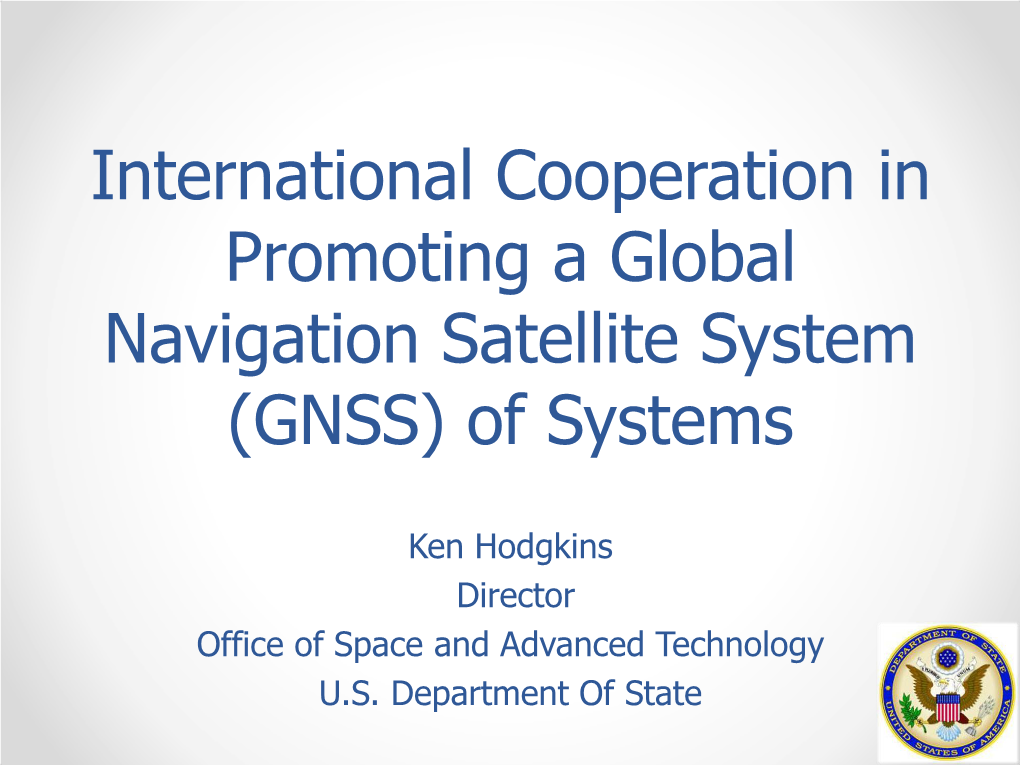 GNSS) of Systems