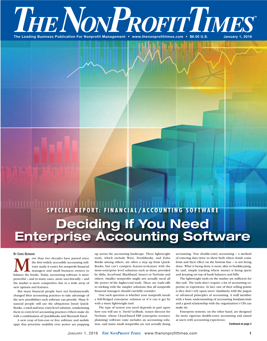 FINANCIAL/ACCOUNTING SOFTWARE Deciding If You Need Enterprise Accounting Software