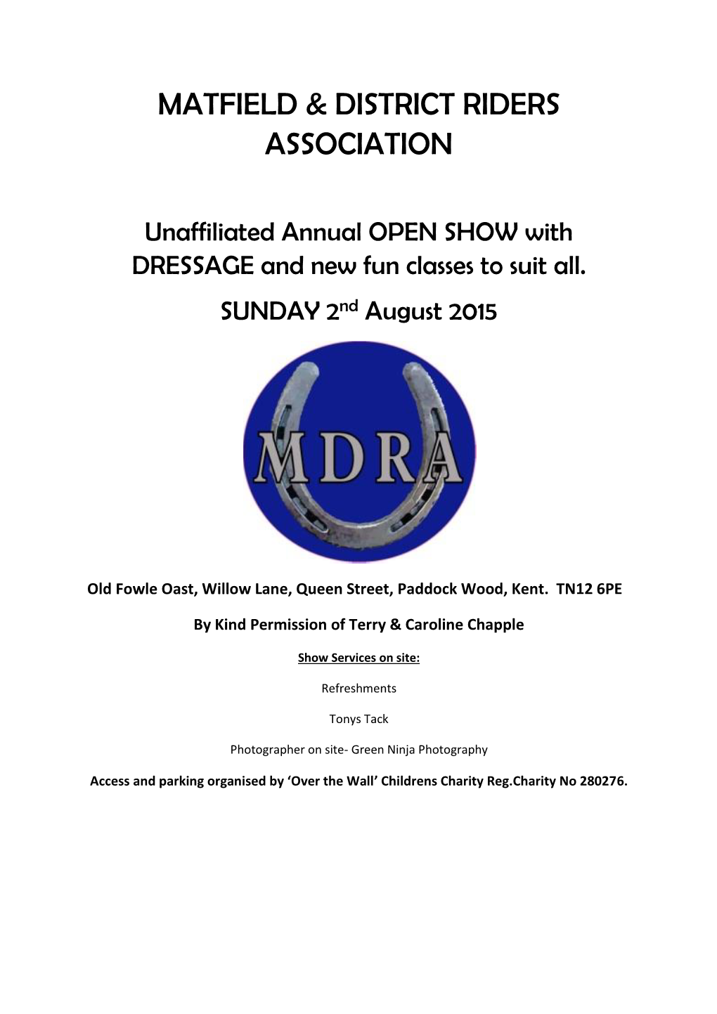 Matfield & District Riders Association