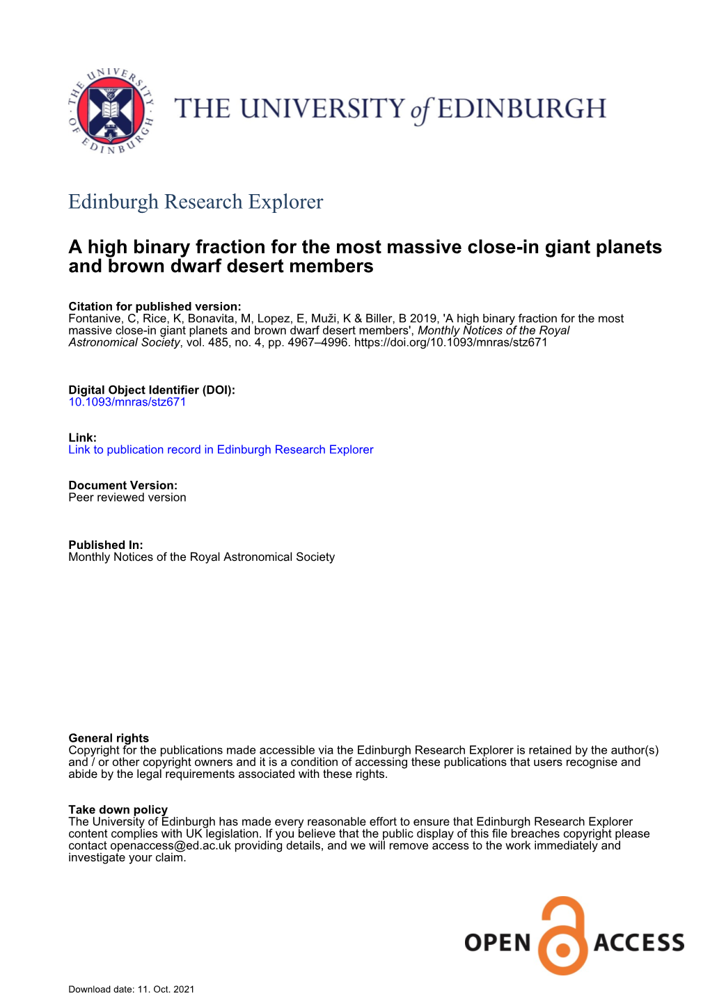 A High Binary Fraction for the Most Massive Close-In Giant Planets and Brown Dwarf Desert Members