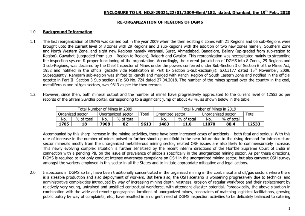 DGMS REORGANIZATION.Pdf