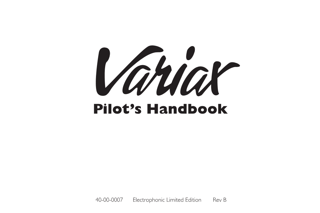 Variax Manual