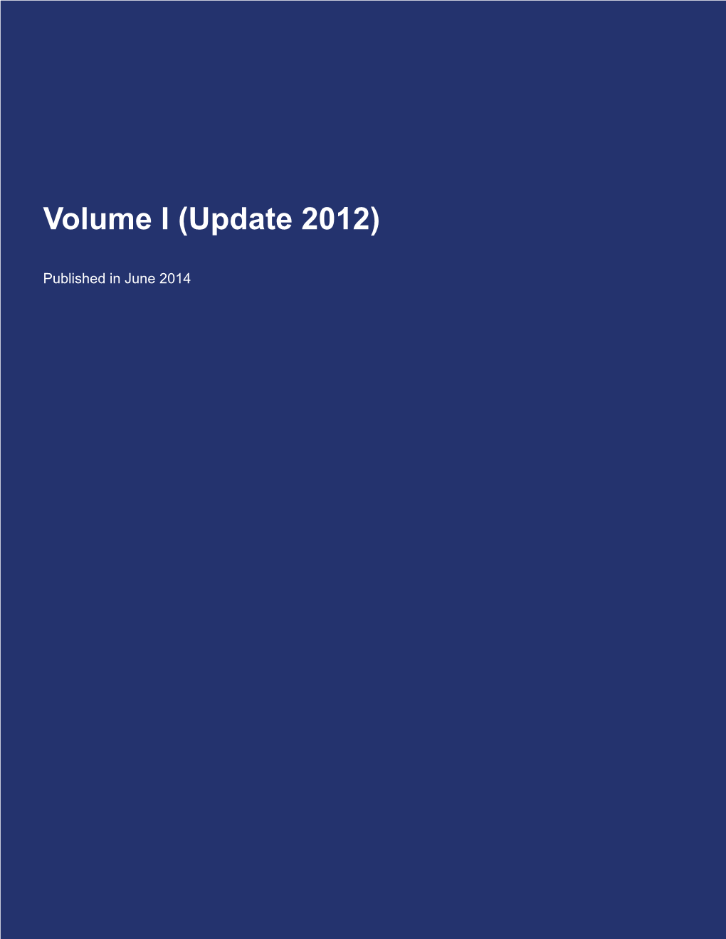Volume I (Update 2012)