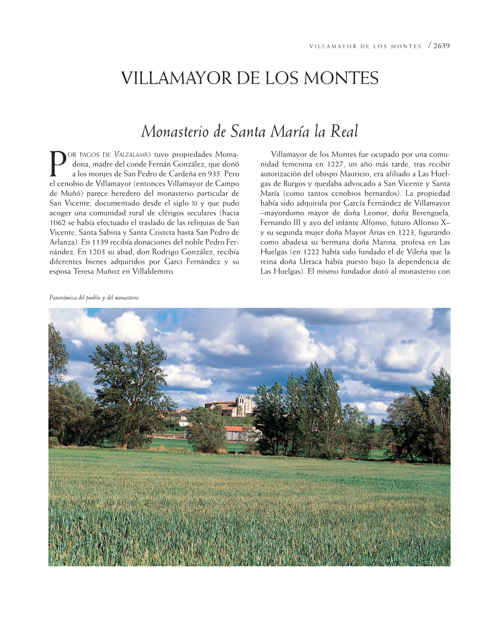 VILLAMAYOR DE LOS MONTES Monasterio De Santa María La Real