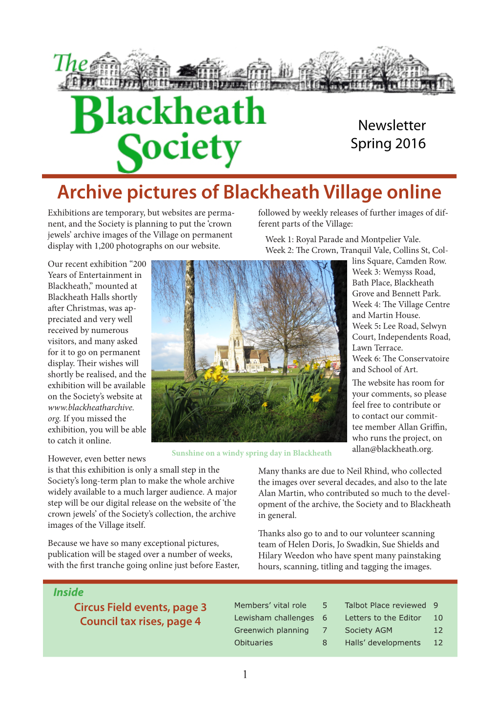 Archive Pictures of Blackheath Village Online