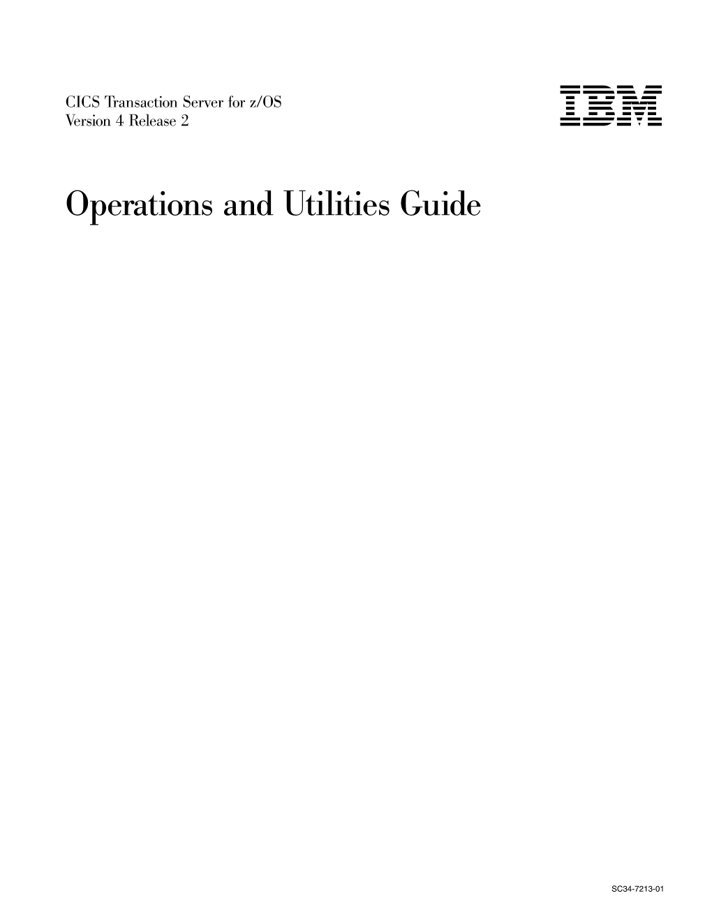 CICS TS for Z/OS 4.2: Operations and Utilities Guide Chapter 15