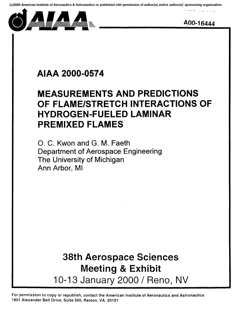 Measurements and Predictions of Flame/Stretch Interactions of Hydrogen-Fueled Laminar Premixed Flames