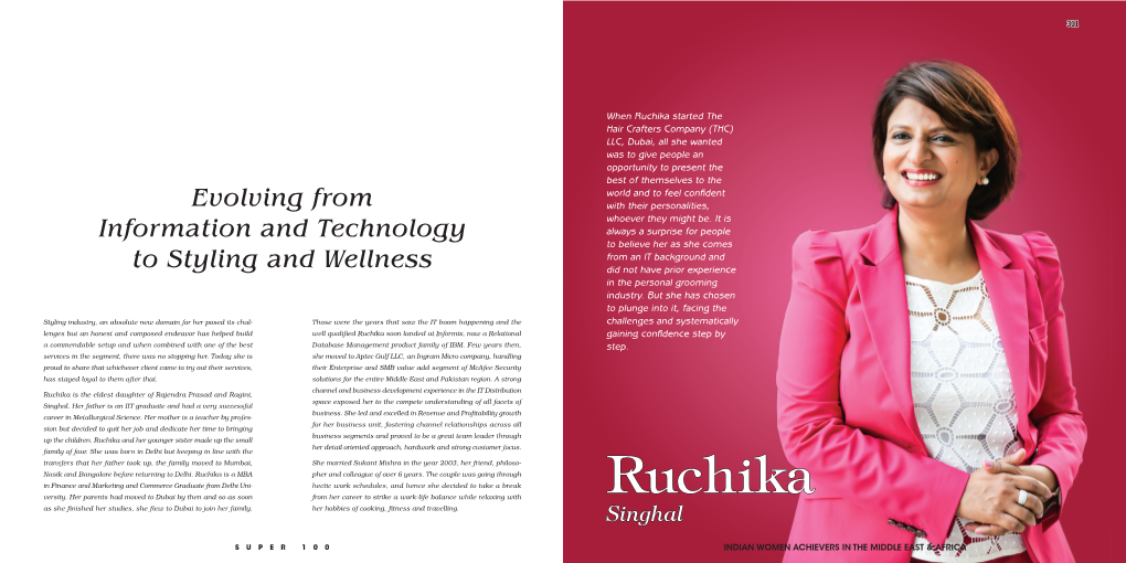Evolving from Information and Technology to Styling and Wellness