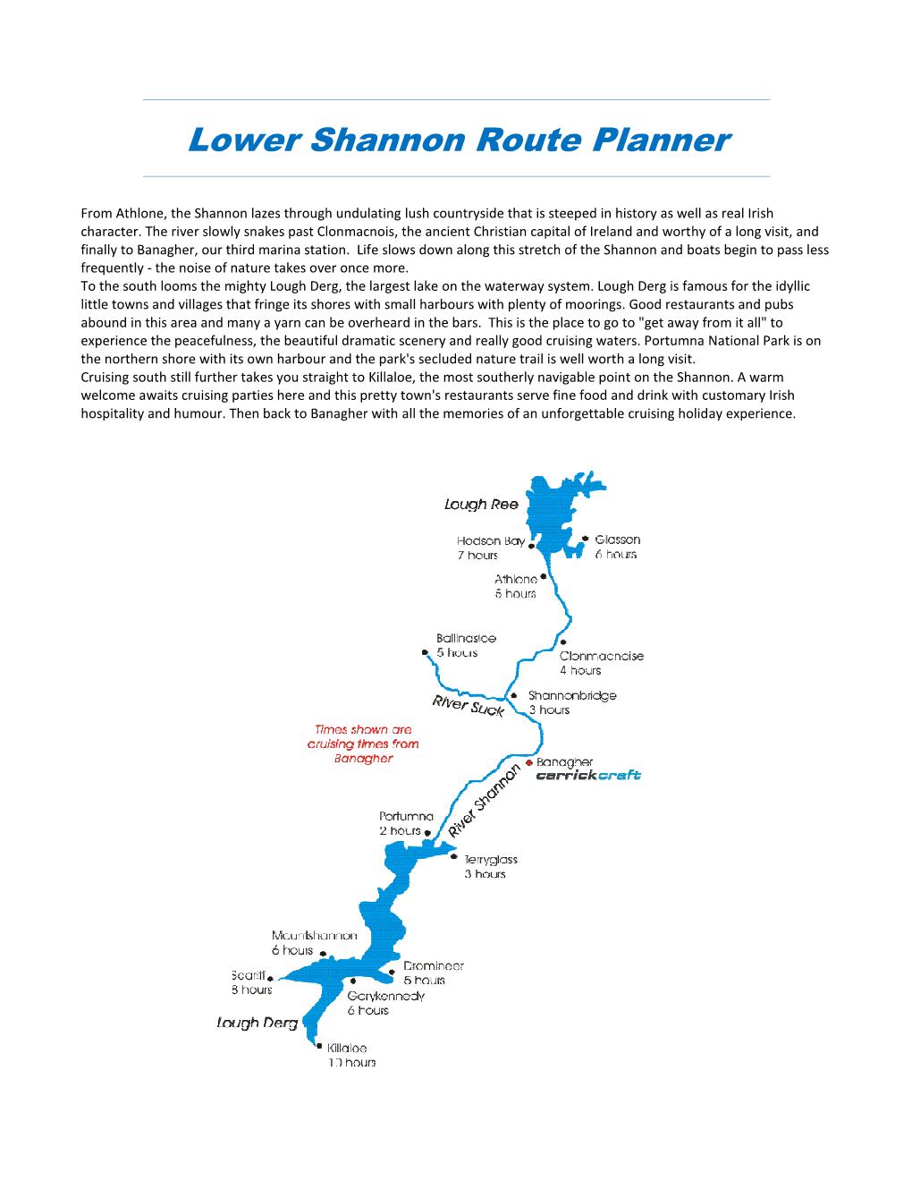 Download PDF Holiday Guide to Lower Shannon