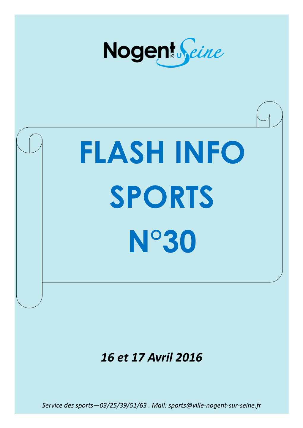 Flash Info Sports N°30