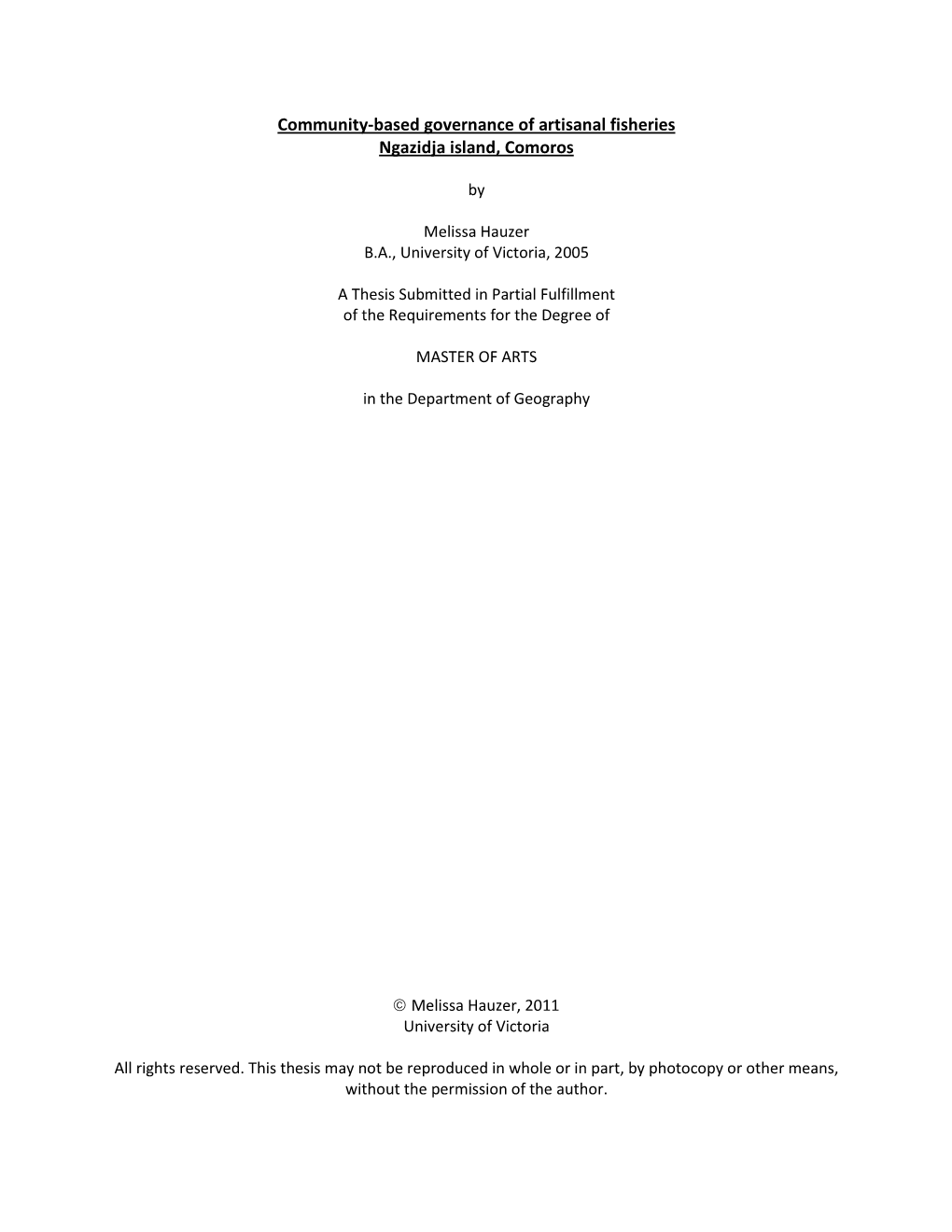 Uvic Thesis Template