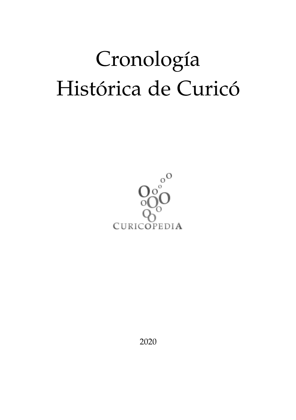 Cronología Histórica De Curicó
