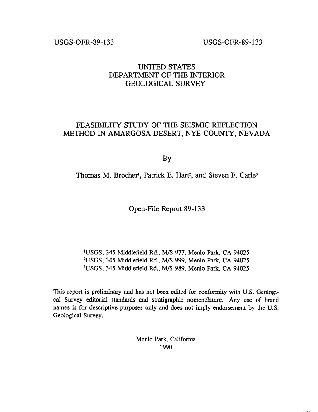 USGS Open-File Report 89-133