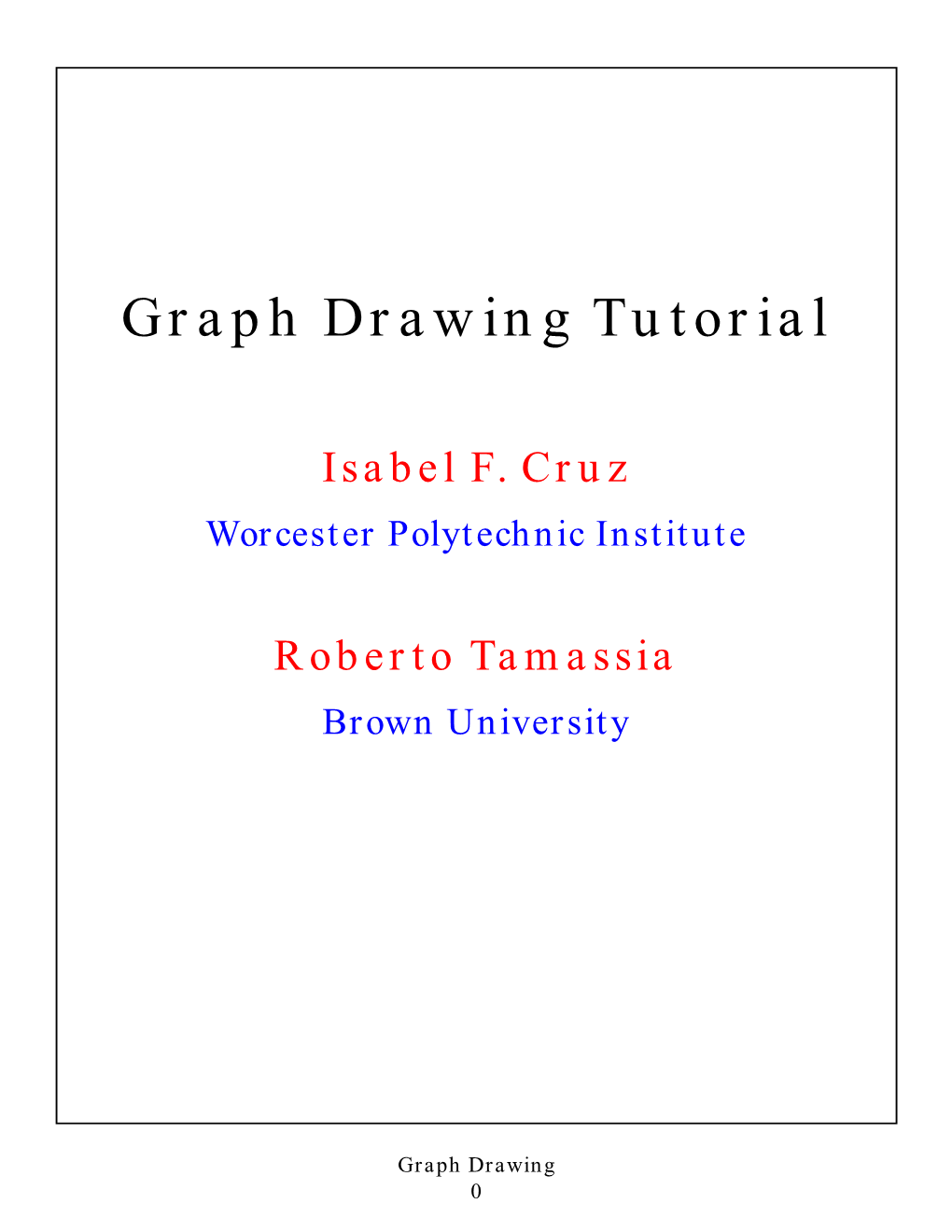 Graph Drawing Tutorial