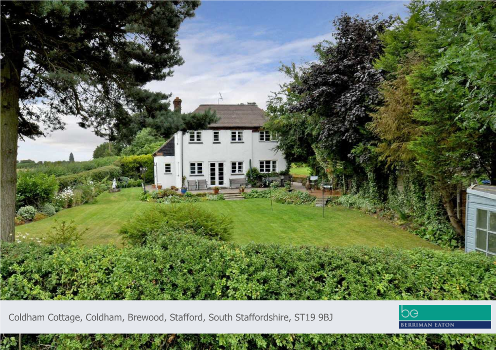 Coldham Cottage, Coldham, Brewood, Stafford, South Staffordshire, ST19