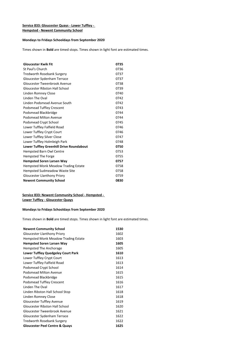 Stagecoach-833-Timetable.Pdf