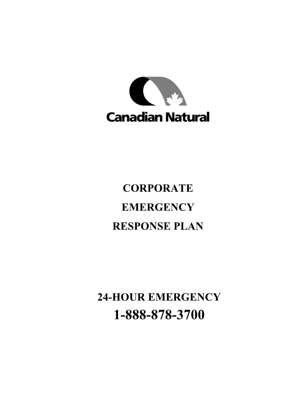 Corporate Emergency Response Plan