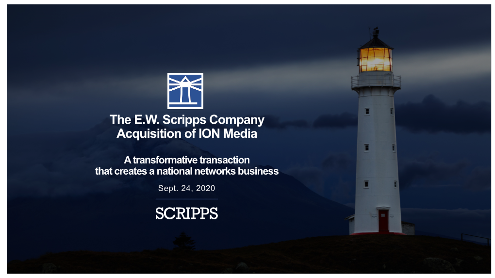 The E.W. Scripps Company Acquisition of ION Media