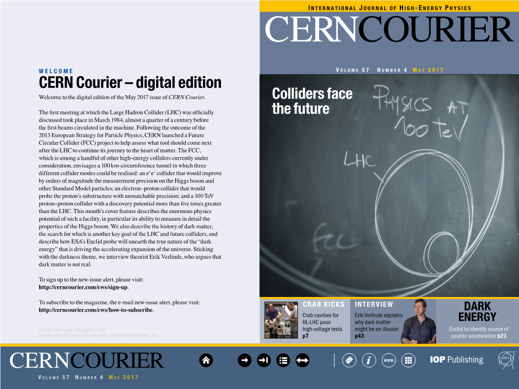 May 2017 Issue of CERN Courier