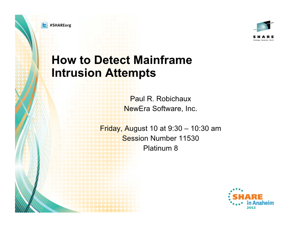 How to Detect Mainframe Intrusion Attempts