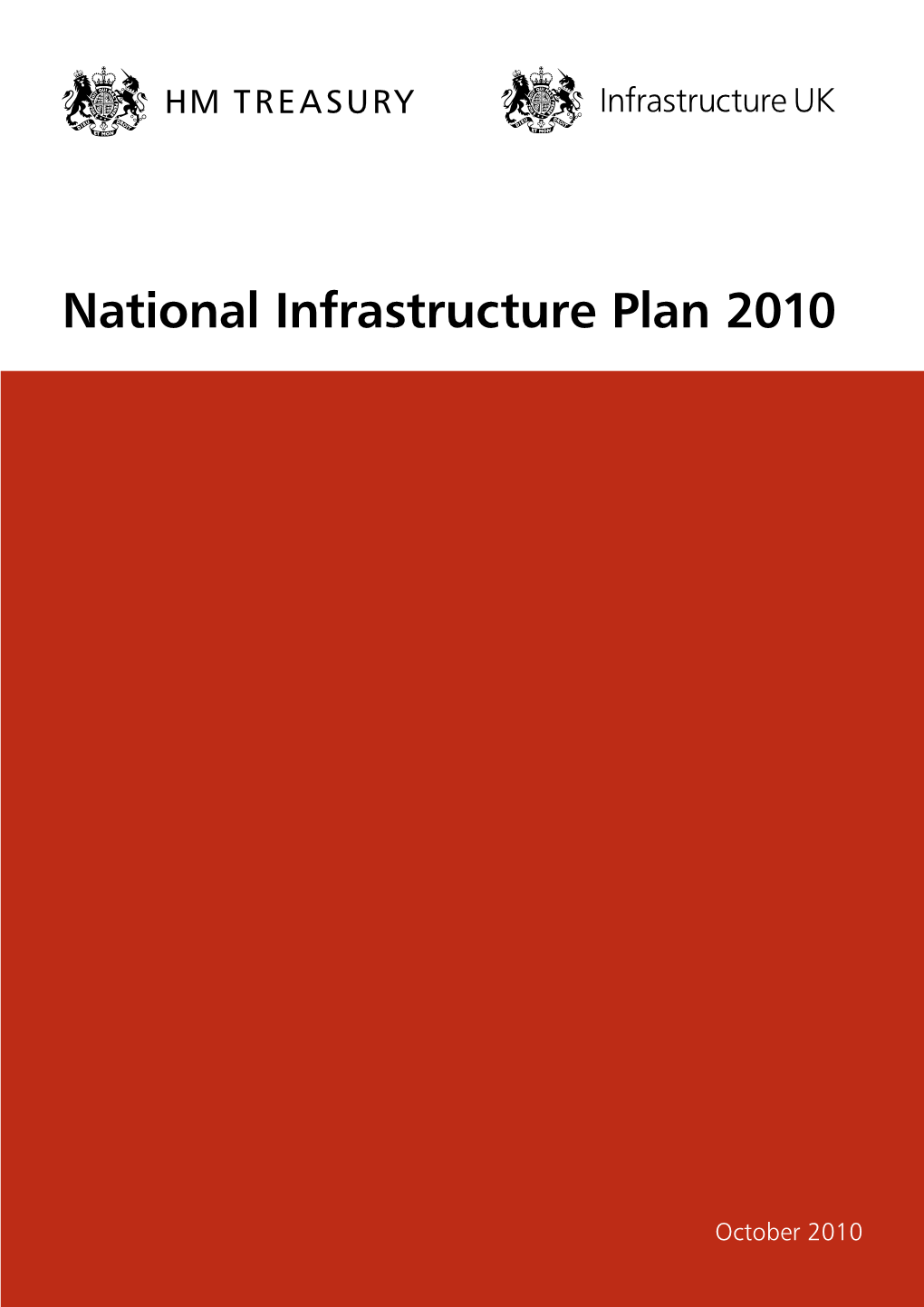 National Infrastructure Plan 2010