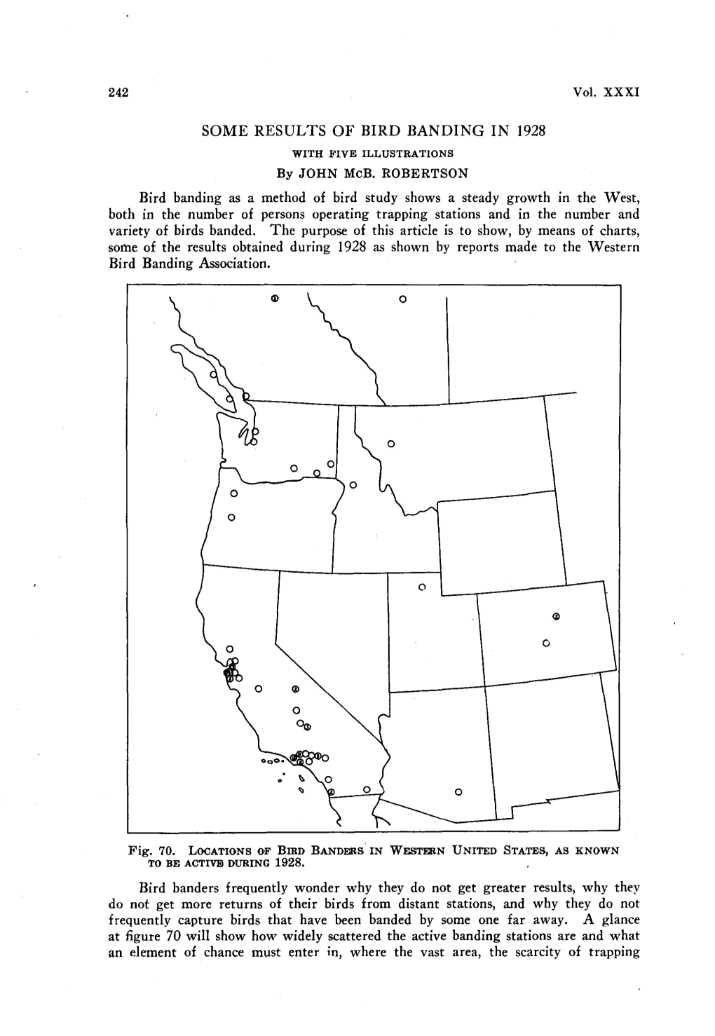 Some Results of Bird Banding in 1928 (With Five Ills.)