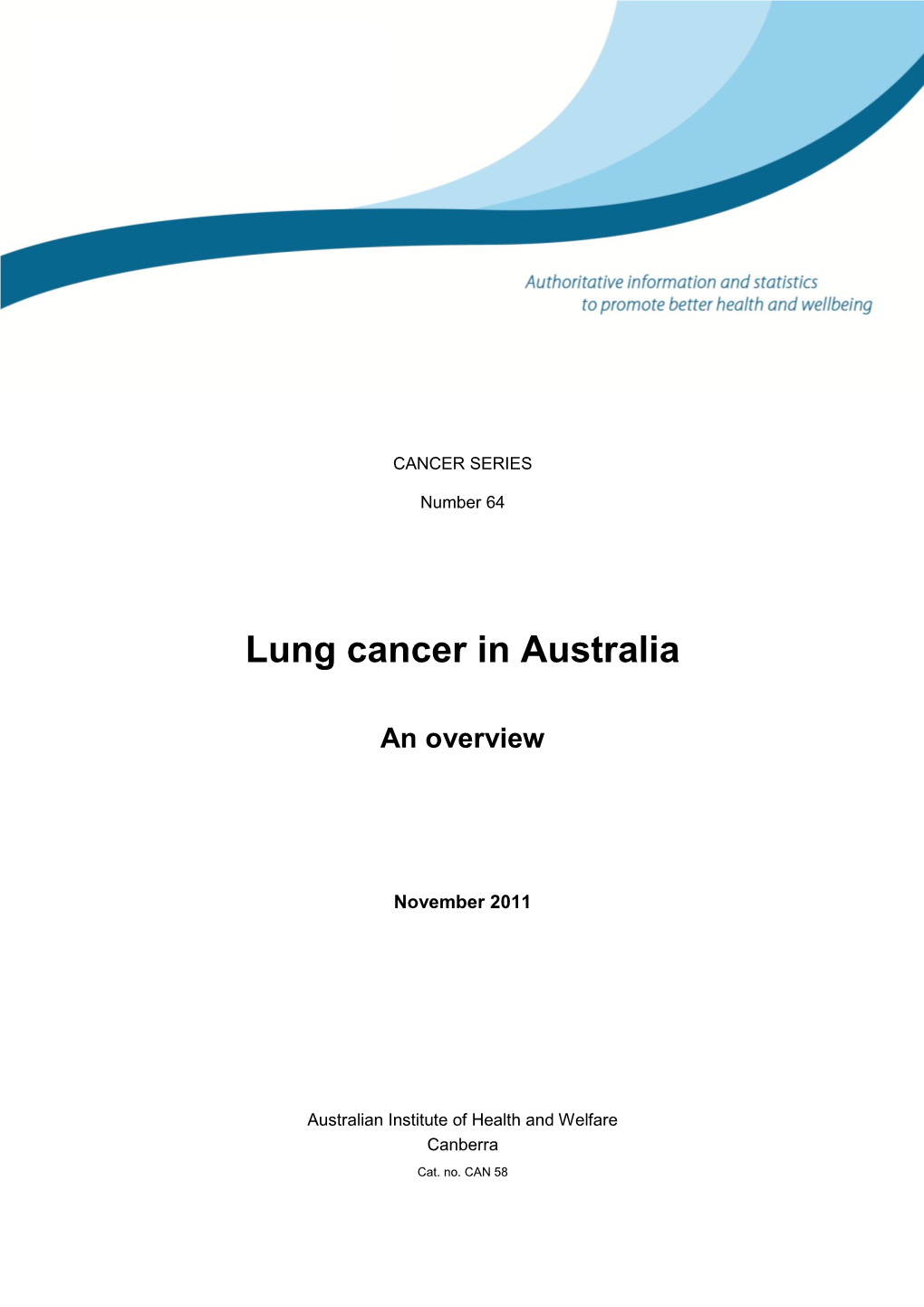 Lung Cancer in Australia: an Overview