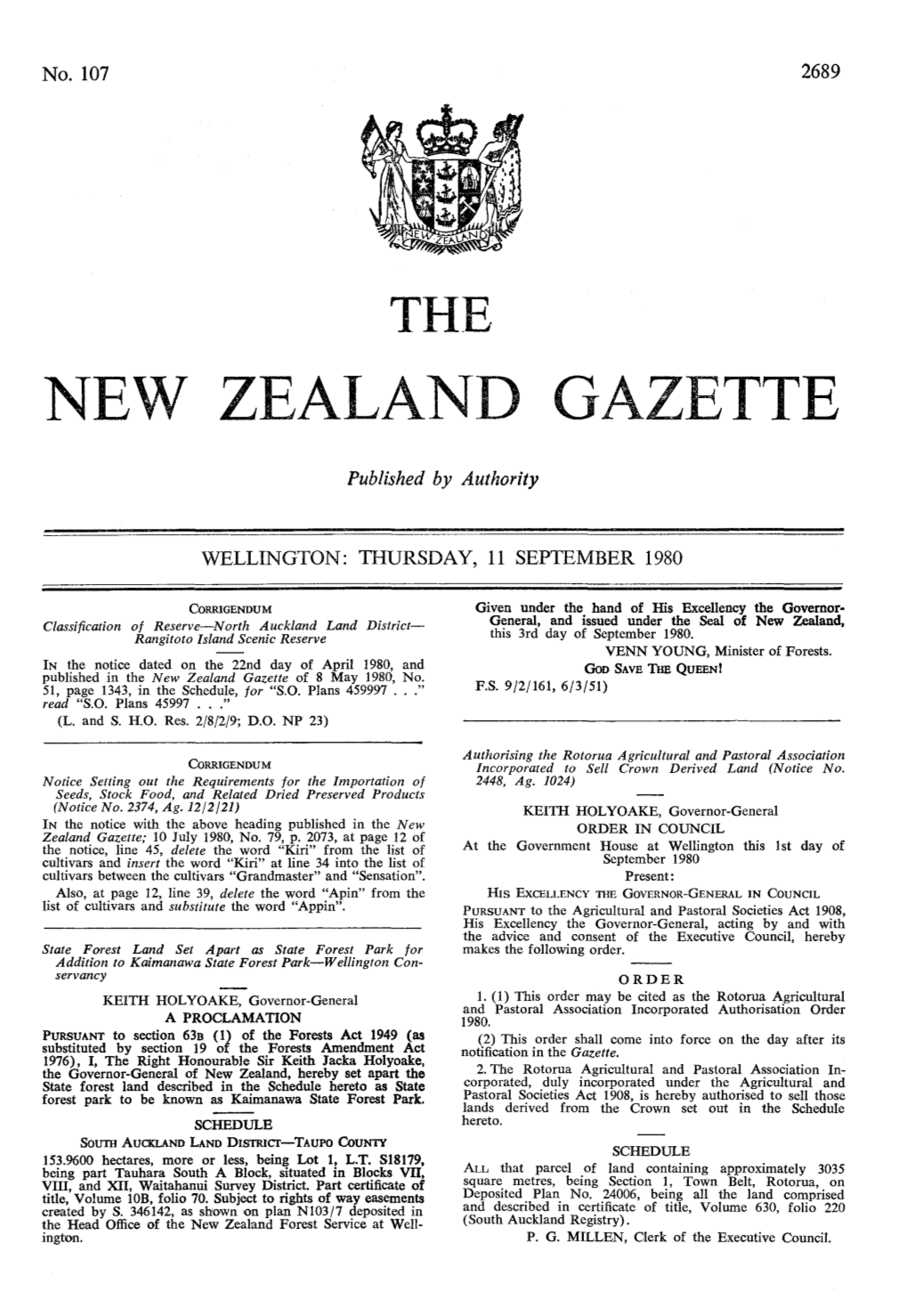 New Zealand Gazette