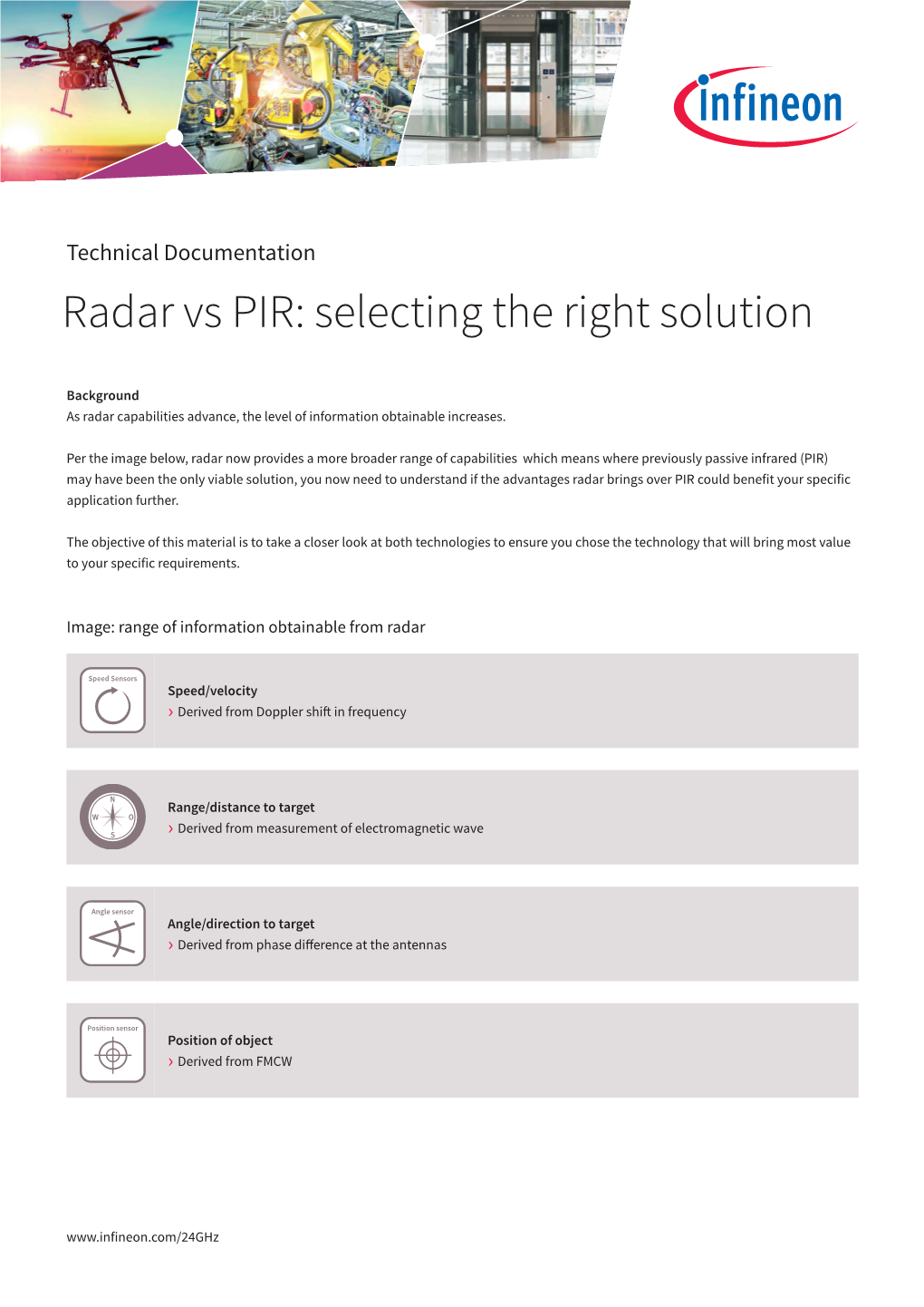 Radar Vs PIR: Selecting the Right Solution