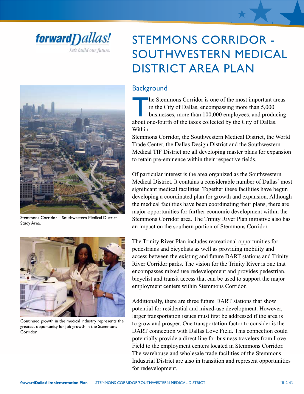 Southwestern Medical District Area Plan