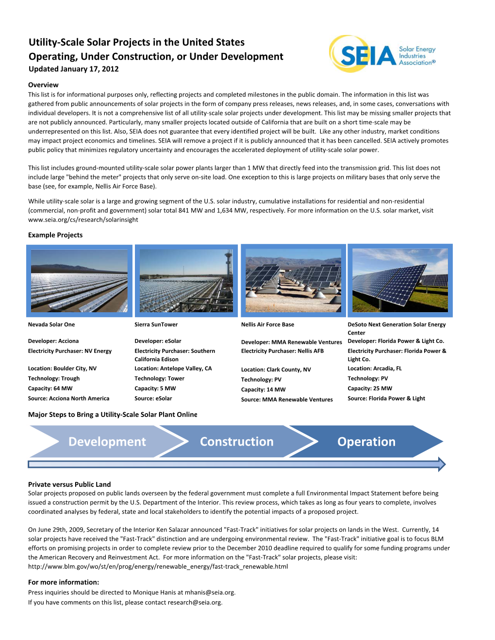 Major Solar Projects.Xlsx