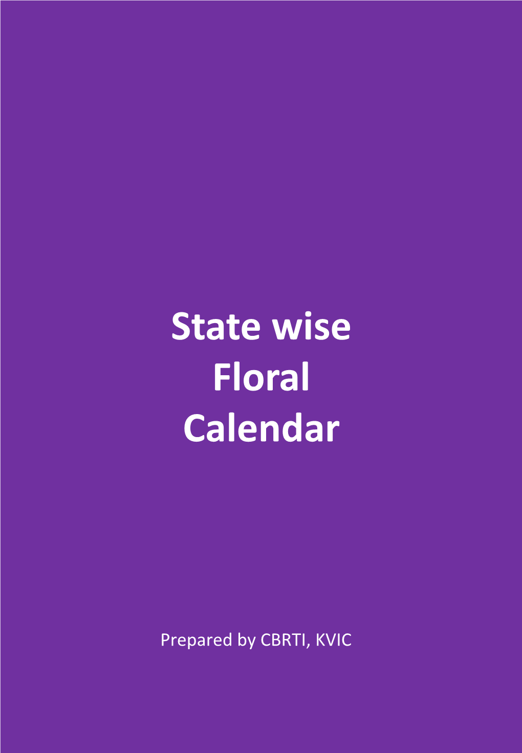 State Wise Floral Calendar