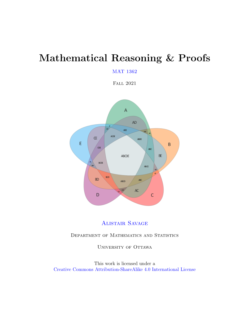 Mathematical Reasoning & Proofs