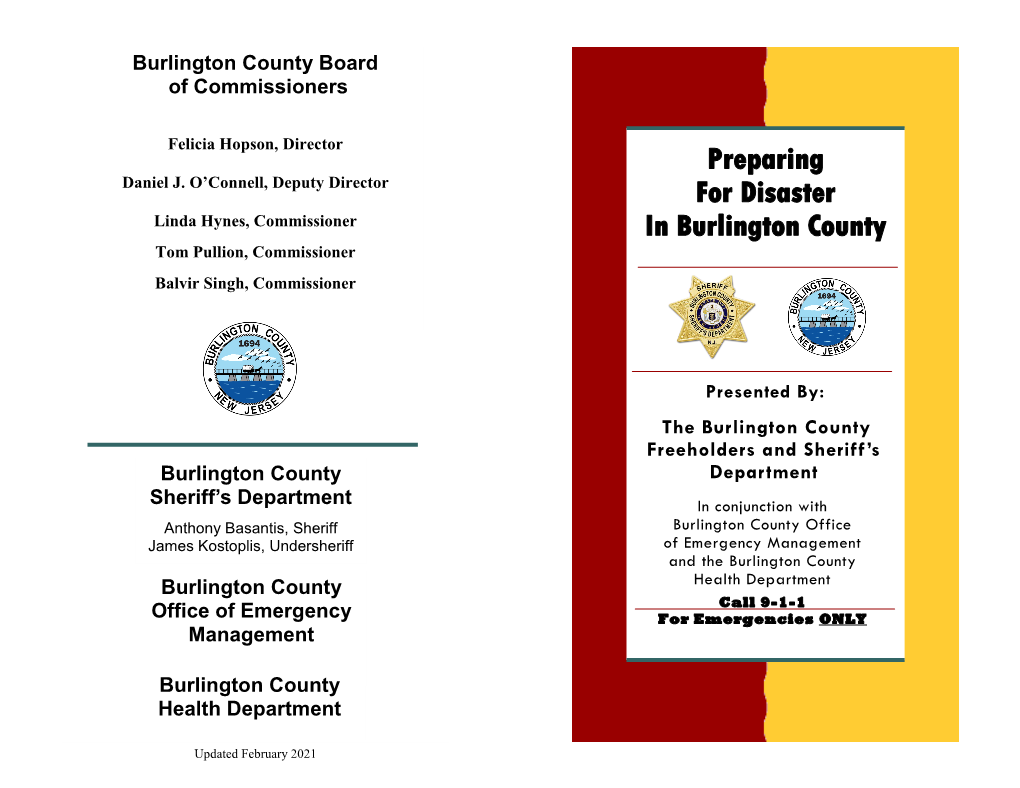 Preparing for Disaster in Burlington County