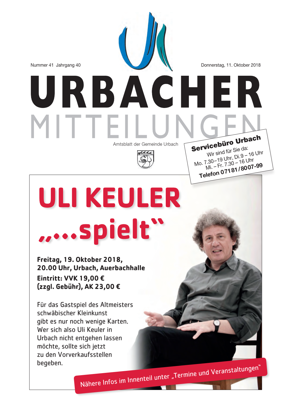 ULI KEULER „...Spielt“