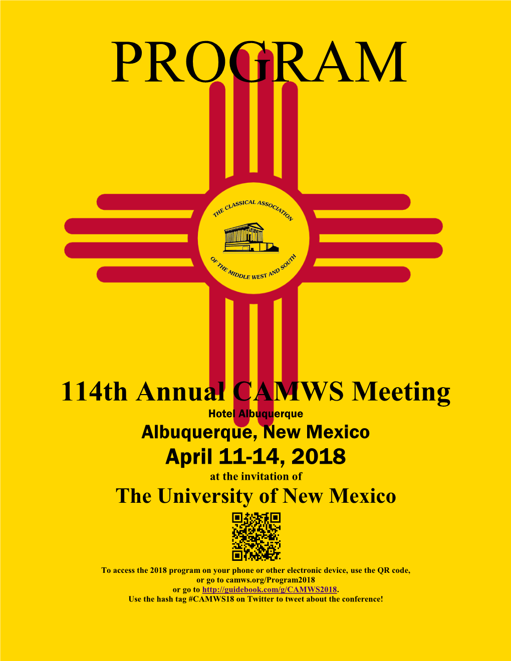 Program of the 2018 Meeting