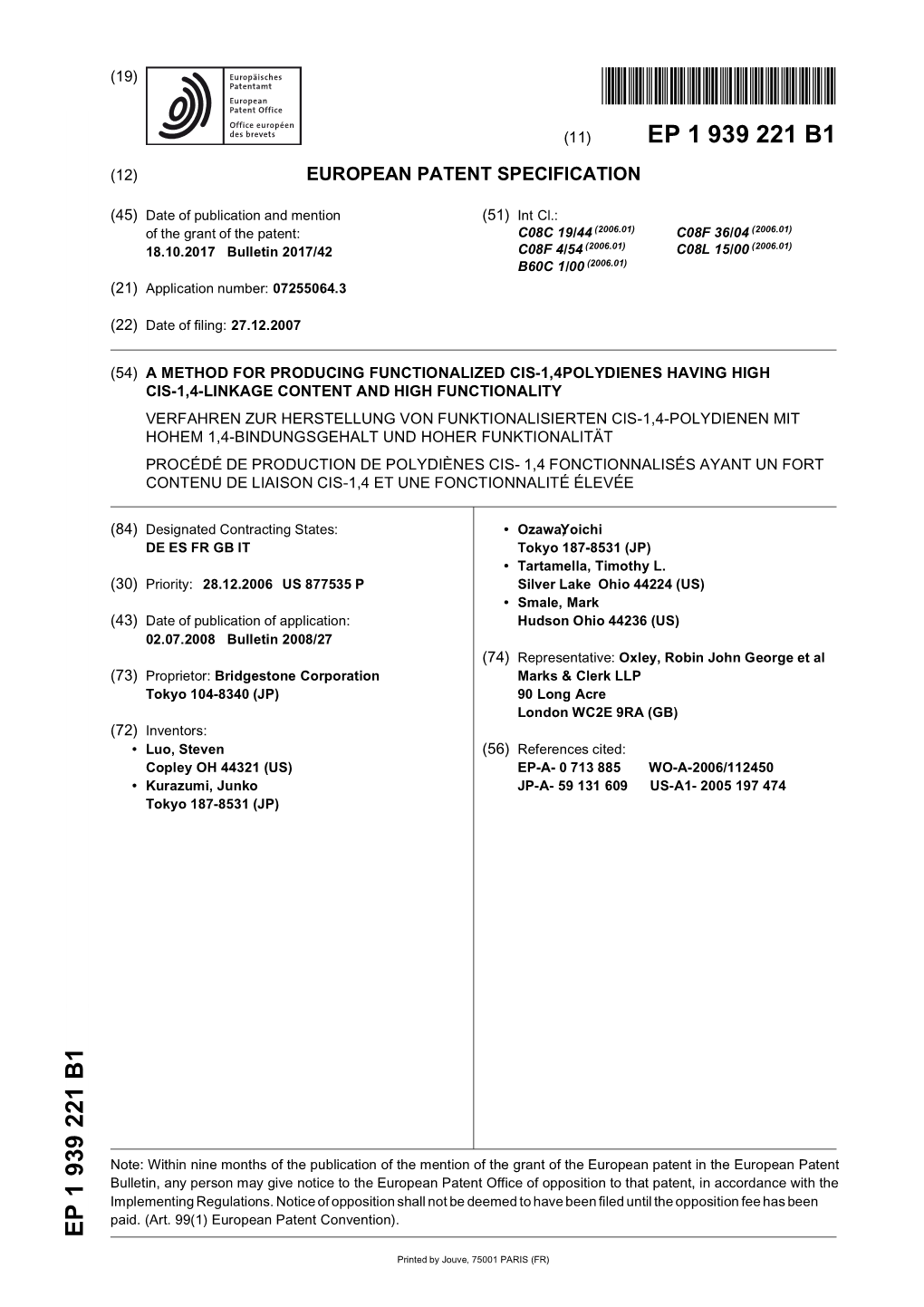 A Method for Producing Functionalized Cis-1