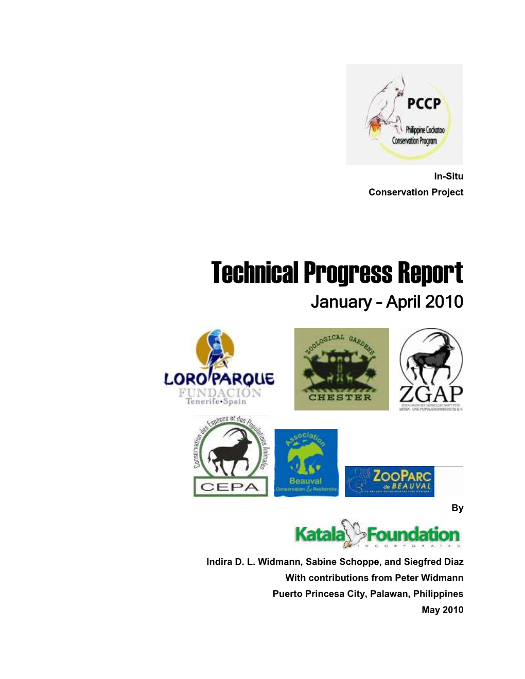 PCCP Technical Progress Report 2010
